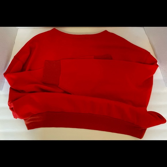 Hudson Gray DressUp Oversized Ladies Long Sleeve Knit Pullover Size Large Red - Picture 11 of 13